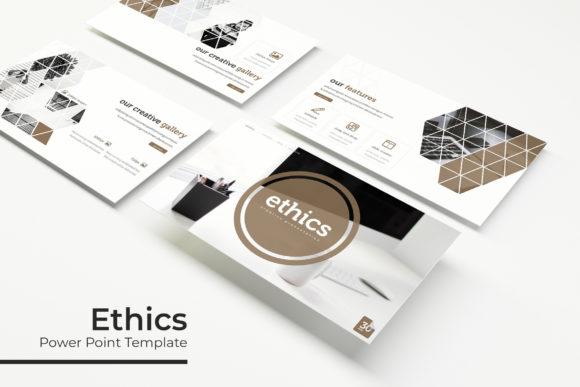 Professional Ethics Presentation Template for Modern Designers